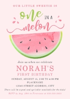 One in a Melon, Watercolor Front