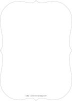 Watercolor Leaves Frame (Shaped Cut) Back