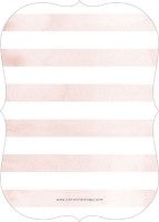 Watercolor Wash Stripes (Shaped Cut) Back