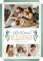 Blessings with Greenery (Shaped Cut) Front