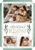 Blessings with Greenery (Shaped Cut) Front