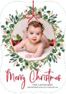 Leaf Wreath Ornament (Shaped Cut) Front
