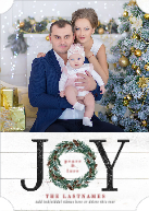 JOY Painted Wreath (Shaped Cut) Front