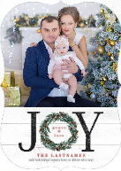 JOY Painted Wreath (Shaped Cut) Front