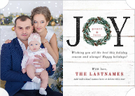 JOY Painted Wreath (Shaped Cut) Front