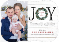 JOY Painted Wreath (Shaped Cut) Front