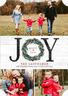 JOY Painted Wreath (Shaped Cut) Front