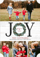JOY Painted Wreath (Shaped Cut) Front