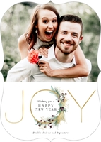 Joy with Gold Trim (Shaped Cut) Front