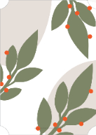 Modern Leaves (Shaped Cut) Back