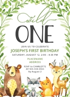 Woodland Animal Friends, ONE Front