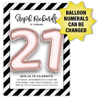 Numeral Balloons Front