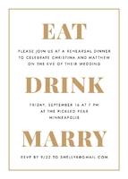 Eat Drink Marry Front