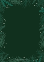 Fir Foliage Border Back