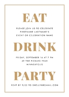 EAT DRINK PARTY Front