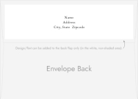 Classic Typography (Back Flap Printing) Back