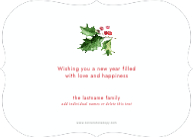 Holly and Berries Mix (Shaped Cut) Back