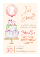 Two Sweet Cake Front