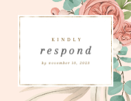 Soft Blossoms RSVP Front