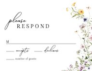 Spring Wildflowers RSVP Front