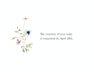 Spring Wildflowers RSVP Back