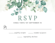 Mixed Eucalyptus RSVP Front