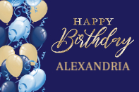 Birthday Balloons (18 x 12)