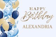 Birthday Balloons (18 x 12)