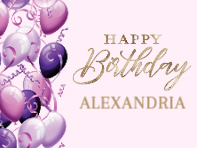 Birthday Balloons 24x18