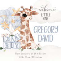 Little One, Giraffe (20 x 20)