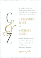 Ampersand Initials (Shaped Cut) Front