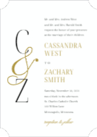 Ampersand Initials (Shaped Cut) Front