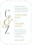 Ampersand Initials (Shaped Cut) Front