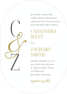 Ampersand Initials (Shaped Cut) Front