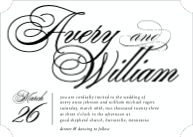 Cursive Typography (Shaped Cut) Front