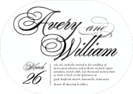 Cursive Typography (Shaped Cut) Front