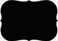 Cursive Typography (Shaped Cut) Back