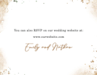Entwined Greenery RSVP Back