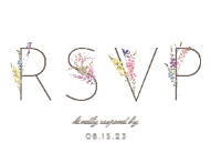Wildflowers Bouquet RSVP Front