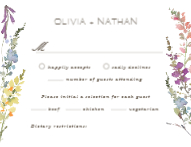 Wildflowers Bouquet RSVP Back