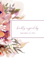 Washed Bouquet RSVP Front