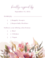 Washed Bouquet RSVP Back