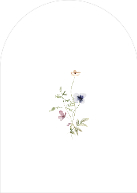 Spring Wildflowers (Shaped Cut) Back