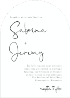 Scripted Elegance (Shaped Cut) Front