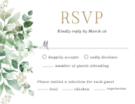 Eucalyptus Greenery RSVP Front
