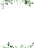 Eucalyptus Greenery Fill Frame (Shaped Cut) Back