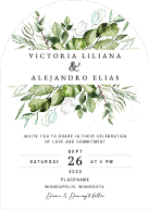 Full Greenery Banner (Shaped Cut) Front