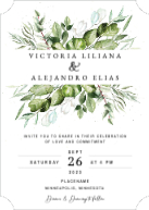 Full Greenery Banner (Shaped Cut) Front