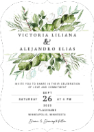 Full Greenery Banner (Shaped Cut) Front