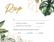 Golden Tropics RSVP Back